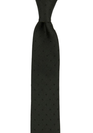 BRUDGUM BLACK schmale Krawatte