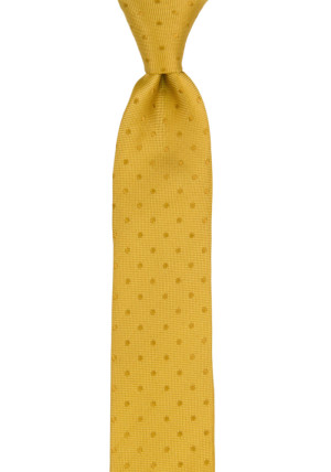 BRUDGUM Gold schmale Krawatte