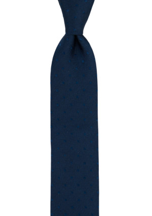 BRUDGUM Navy blue schmale Krawatte