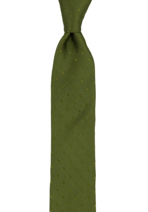 BRUDGUM Olive green schmale Krawatte