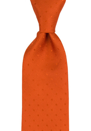 BRUDGUM Orange klassisch breite Krawatte