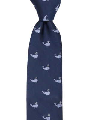 CACHALOT Blue klassisch breite Krawatte