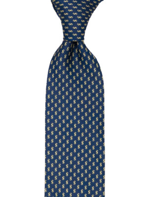 CASHKING Blue klassisch breite Krawatte