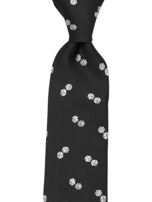 DICELET Black klassisch breite Krawatte