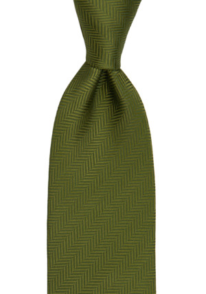 DRUMMEL Olive green Krawatte