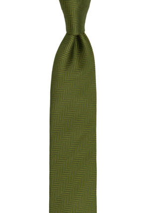 DRUMMEL Olive green schmale Krawatte