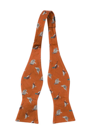FOWLPLAY Orange ungebundene Fliege