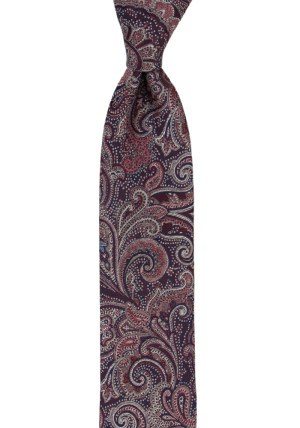 JAJAMAN BURGUNDY schmale Krawatte