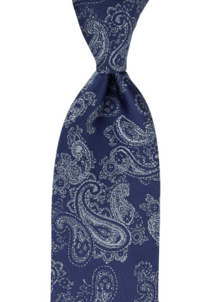 RAJRAJ BLUE klassisch breite Krawatte