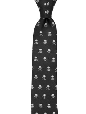 SCALPINISM Black schmale Krawatte
