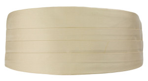 SOLID Champagne Kummerbund