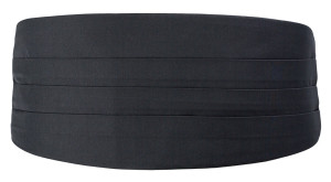 SOLID Charcoal Kummerbund