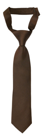 SOLID Dark brown Kinderkrawatte klein vorgebundene
