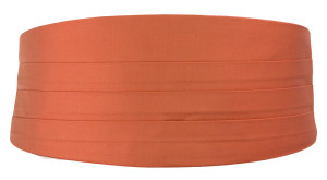 SOLID Dark peach Kummerbund