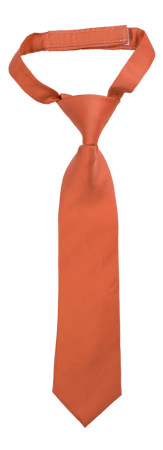 SOLID Dark peach Kinderkrawatte klein vorgebundene