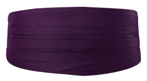 SOLID Dark purple Kummerbund
