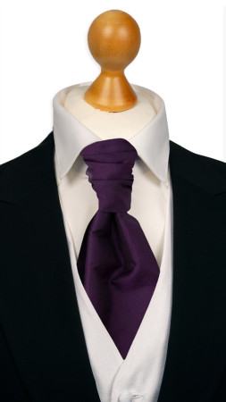 SOLID Dark purple gebundene Plastron