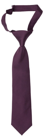 SOLID Eggplant Kinderkrawatte klein vorgebundene