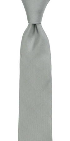 SOLID Grey Kinderkrawatte medium