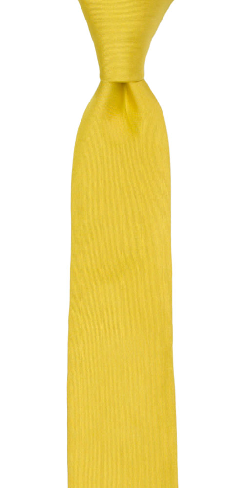 SOLID Lemon Kinderkrawatte medium