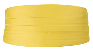 SOLID Lemon Kummerbund