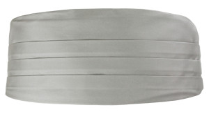 SOLID Light grey Kummerbund