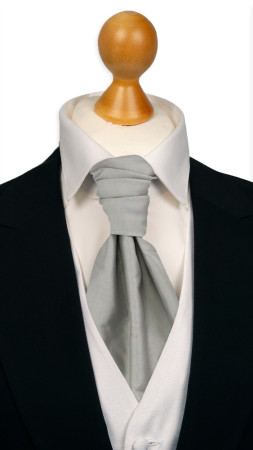 SOLID Light grey gebundene Plastron
