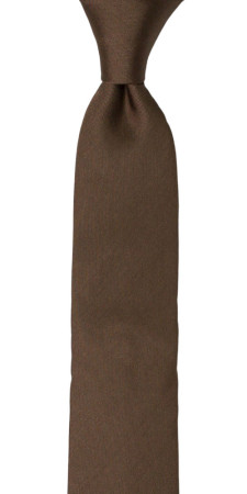 SOLID Light umber Kinderkrawatte medium