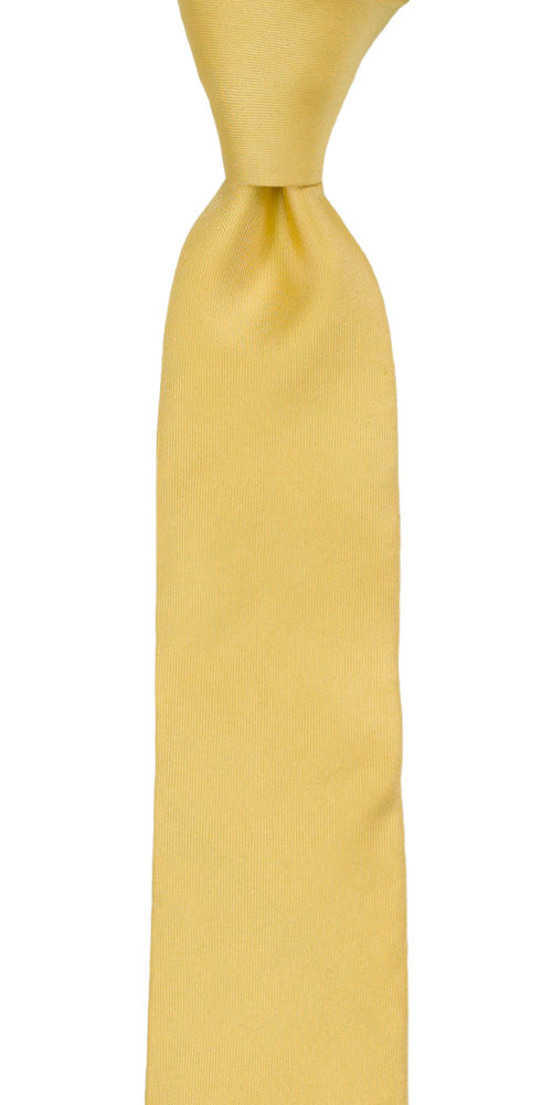 SOLID Light yellow Kinderkrawatte medium
