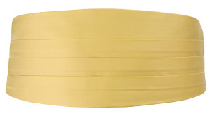 SOLID Light yellow Kummerbund