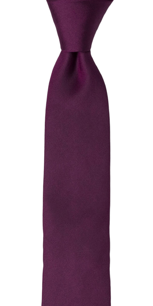 SOLID Magenta Kinderkrawatte medium