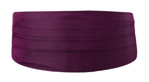 SOLID Magenta Kummerbund