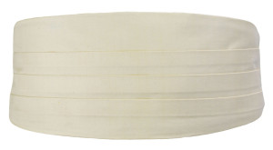 SOLID Off white Kummerbund