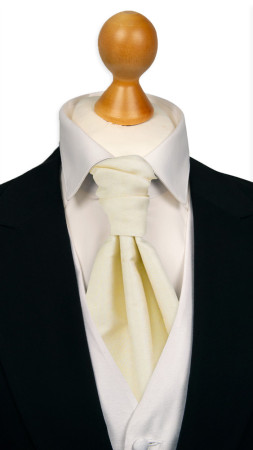 SOLID Off white gebundene Plastron
