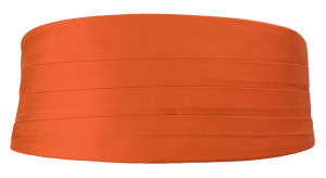 SOLID Orange Kummerbund