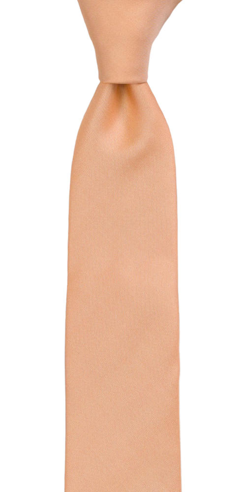 SOLID Peach Kinderkrawatte medium