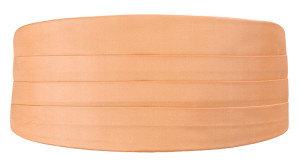 SOLID Peach Kummerbund