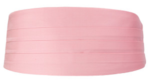 SOLID Pink Kummerbund