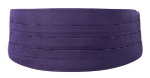 SOLID Purple Kummerbund