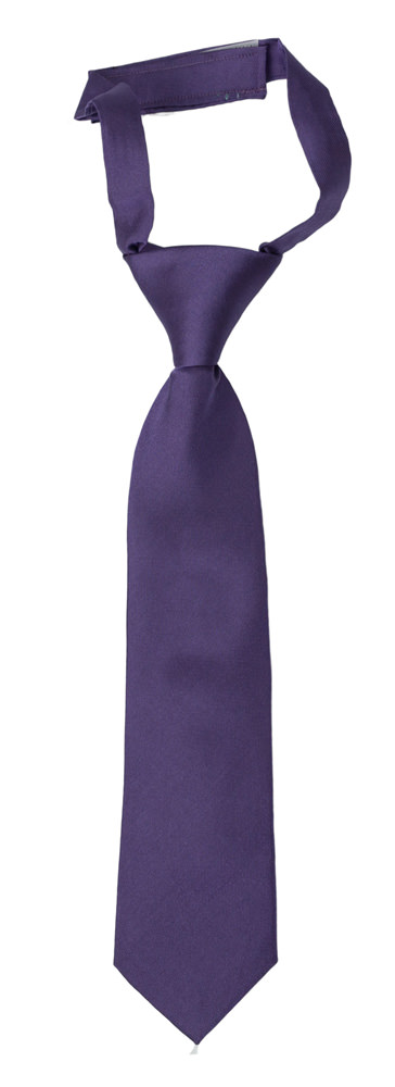 SOLID Purple Kinderkrawatte klein vorgebundene