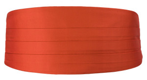 SOLID Rusty Orange Kummerbund