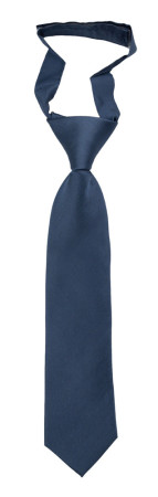 SOLID Steel blue Kinderkrawatte klein vorgebundene