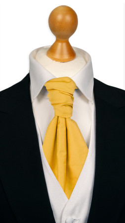 SOLID Yellow gebundene Plastron