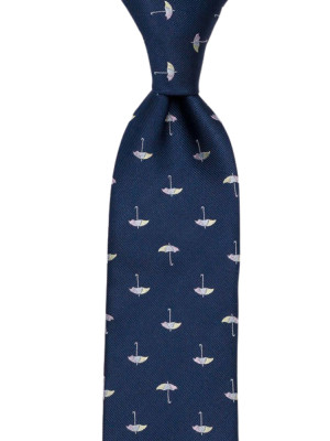 TIEBRELLA Blue klassisch breite Krawatte