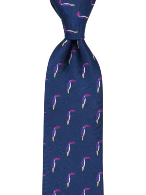 TOUCANNON Blue klassisch breite Krawatte