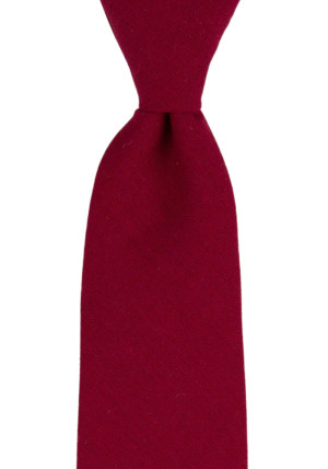WISTFUL Dark red klassisch breite Krawatte