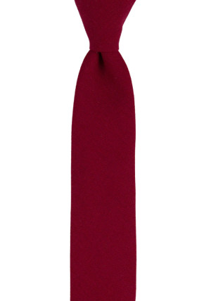 WISTFUL Dark red schmale Krawatte