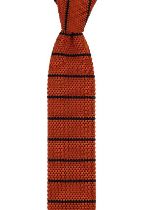 KNITROW ORANGE schmale Krawatte