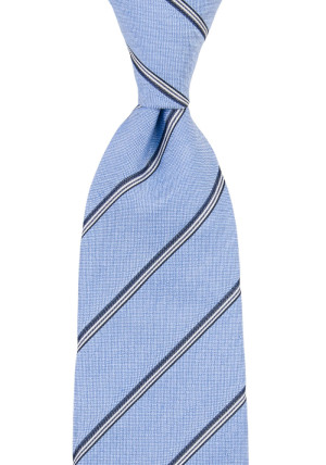 LINENLINES LIGHT BLUE klassisch breite Krawatte