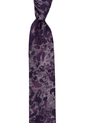 LOVEBOMBER AUBERGINE schmale Krawatte